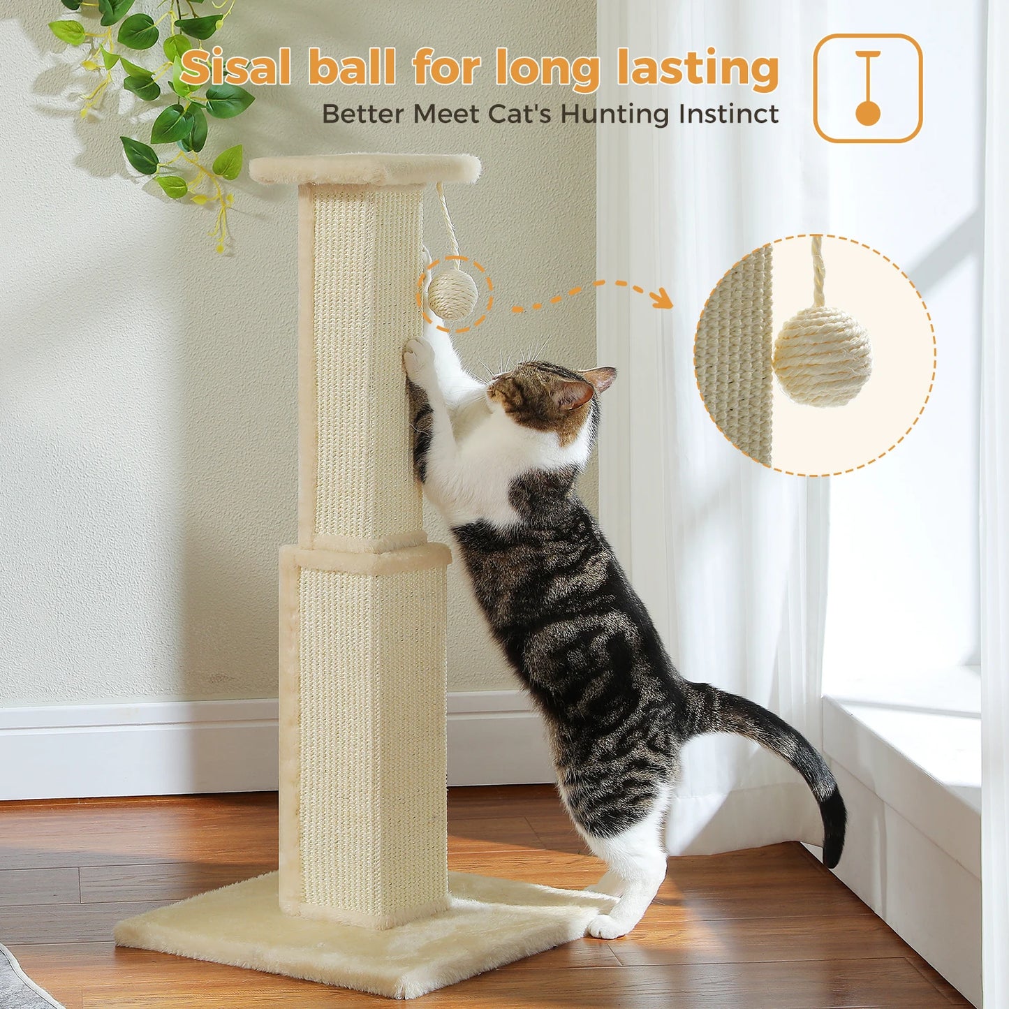 80cm Cat Scratching Post (+Colours)